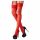 Cottelli - Calze in pizzo rosso - 3/M-L