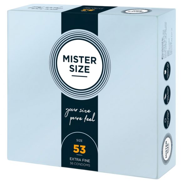 Mister Size preservativi sottili - 53mm (36 pezzi)