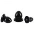 You2Toys - Kit di Plug Anali Elasticizzati - Set 3 pezzi (nero)