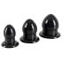 You2Toys - Kit di Plug Anali Elasticizzati - Set 3 pezzi (nero)