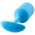 b-Vibe Snug Plug 3 - plug anale doppio (180g) - blu