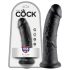 King Cock 20 cm - nero, piacere reale!