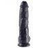 King Cock 25 cm dildo con testicoli - nero