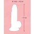 Nature Skin - Dildo realistico con base a ventosa - Naturale (Piccolo)