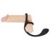 Black Velvet - sottile plug anale con anello pene e testicoli (nero)