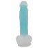 You2Toys Glow in the Dark - Dildo luminoso con base a ventosa (blu)