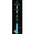 You2Toys Glow in the Dark - Dildo luminoso con base a ventosa (blu)