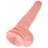 King Cock 14 grande dildo realistico con testicoli 35cm - naturale