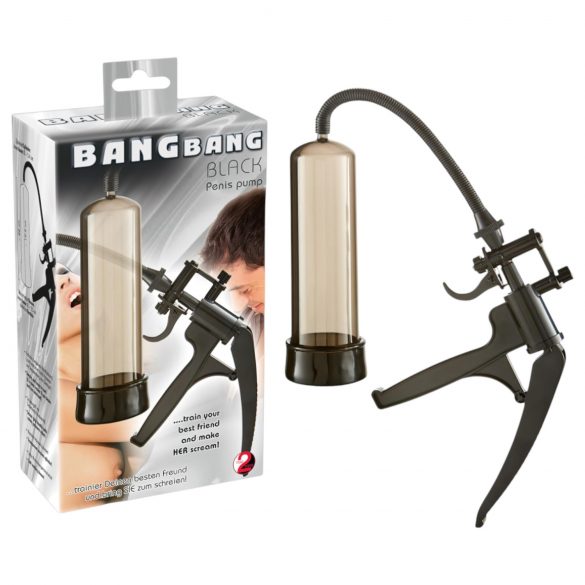 You2Toys Bang Bang - Pompa per pene con maniglia a forbice (nera)