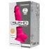 Silexd 7 - Dildo modellabile con base a ventosa e testicoli, 17,5cm (rosa)