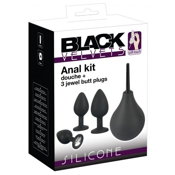 Black Velvet - Set plug anali (4 pezzi) - nero