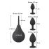 Black Velvet - Set plug anali (4 pezzi) - nero