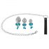 You2Toys - Set di plug anali con guinzaglio (argento)