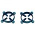 Bad Kitty - Gioielli per capezzoli twist (cerchio) - blu