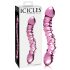 Icicles No. 55 - Doppia estremità, dildo in vetro G-spot (rosa)