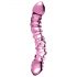 Icicles No. 55 - Doppia estremità, dildo in vetro G-spot (rosa)