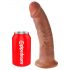 King Cock 9 - Dildo realistico con ventosa (23cm) - Naturale scuro