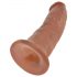 King Cock 9 - Dildo realistico con ventosa (23cm) - Naturale scuro