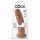 King Cock 10 - grande dildo con ventosa (25 cm) - scuro naturale