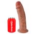 King Cock 10 - grande dildo con ventosa (25 cm) - scuro naturale