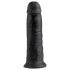 King Cock 10 - Dildo nero con ventosa (25 cm)