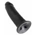 King Cock 10 - Dildo nero con ventosa (25 cm)