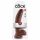 King Cock 9 - Dildo ventosa marrone con testicoli (23 cm)