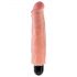 King Cock 7 Stiffy - vibratore realistico impermeabile (18cm) - naturale