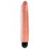 King Cock 10 Stiffy - vibratore realistico impermeabile (25cm) - naturale