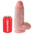 King Cock 9 Chubby - Dildo realistico con base ventosa (23 cm) - Naturale