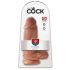 King Cock 9 Chubby - dildo ventosa 23cm - natura scura