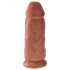 King Cock 9 Chubby - dildo ventosa 23cm - natura scura