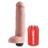 King Cock 10 - Dildo realistico con spruzzo (25cm) - naturale