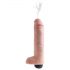 King Cock 10 - Dildo realistico con spruzzo (25cm) - naturale