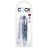 King Cock Clear 6 - Dildo con ventosa (15 cm)