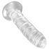 King Cock Clear 6 - Dildo con ventosa (15 cm)