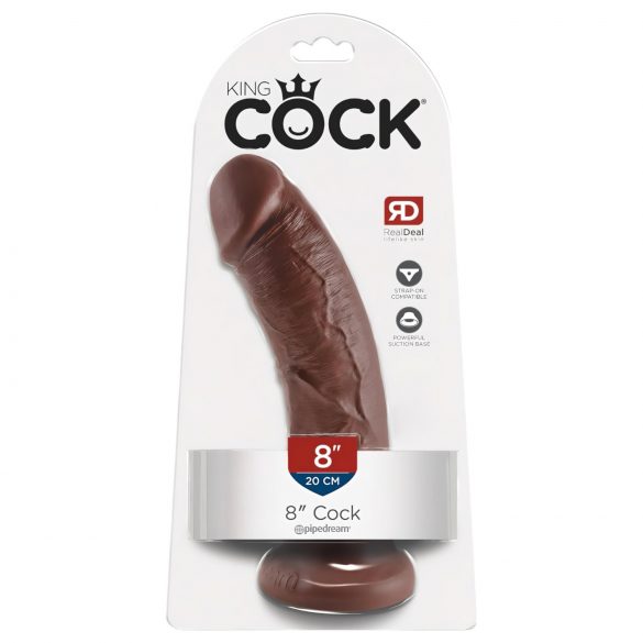 King Cock 20cm - realismo perfetto in colore marrone