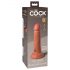 King Cock Elite 6 - Dildo realistico con base ventosa (15cm) - scuro