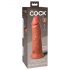 King Cock Elite 8 - Dildo ventosa (20cm) - Naturale scuro