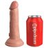 King Cock Elite 6 - Dildo realistico con base ventosa (15cm) - Naturale