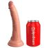 King Cock Elite 7 - Vibratore 18cm con base a ventosa e telecomando - Naturale