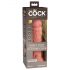 King Cock Elite 8 - realistico vibratore ventosa (20cm) - naturale