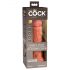 King Cock Elite 8 - Realistico Vibratore 20cm (Natura Scura)