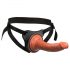 King Cock Elite Comfy - Strap-on con dildo e imbracatura (tonalità scura naturale)