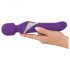 Javida Wand & Pearl - Vibratore 2in1 massaggiante (viola)