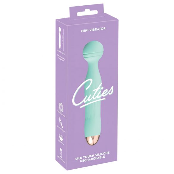 Cuties Mini Wand - vibratore massaggiante ricaricabile e impermeabile (verde)