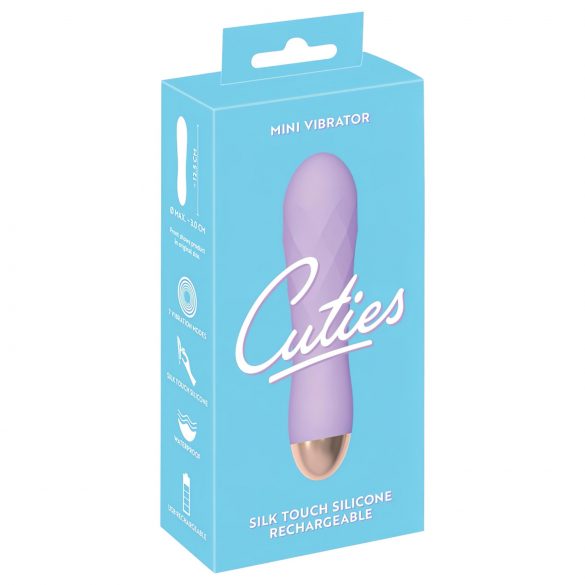 Cuties Mini - vibratore a griglia ricaricabile e impermeabile (viola)