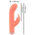 You2Toys Peachy! Mini Rabbit - vibratore ricaricabile coniglio (pesca)