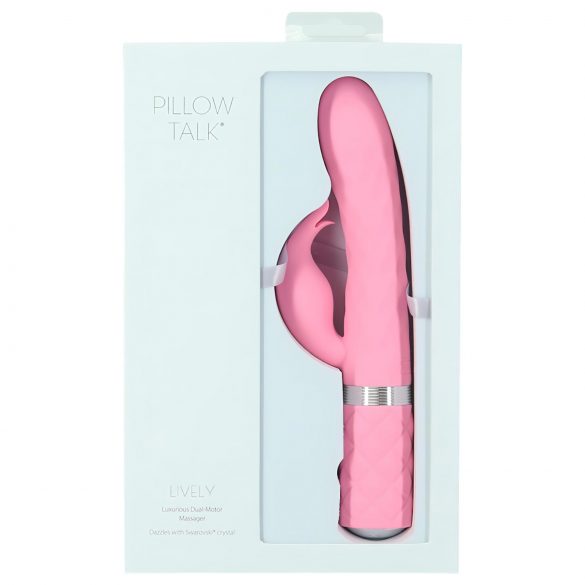 Pillow Talk Lively - Vibratore con braccio clitorideo ricaricabile (rosa)