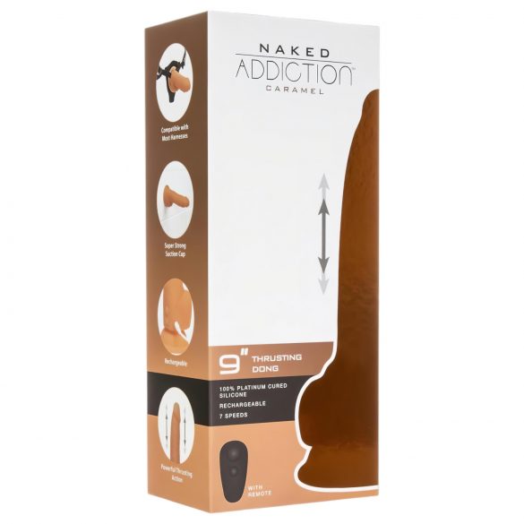 Naked Addiction Thrusting 9 - Vibratore realistico con telecomando (23cm)